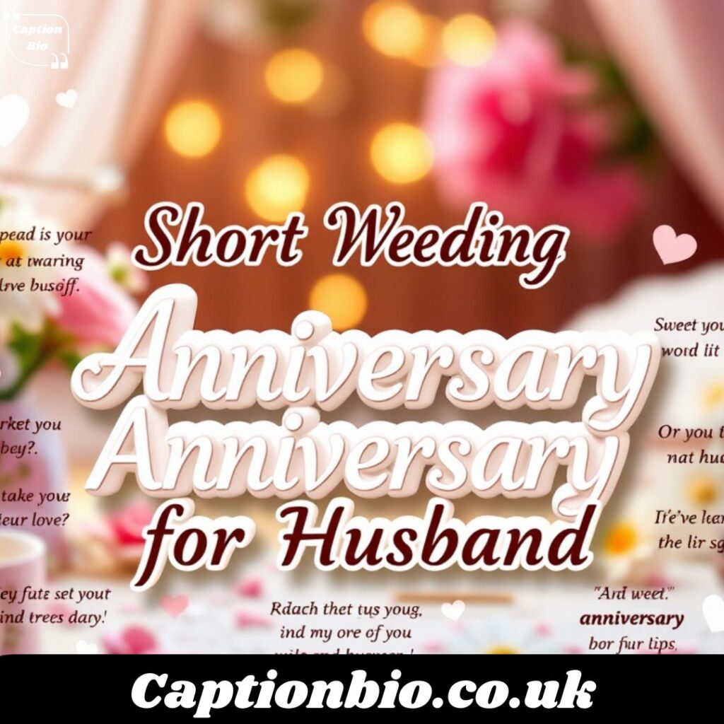 Short Wedding Anniversary Messages for Husband 💌