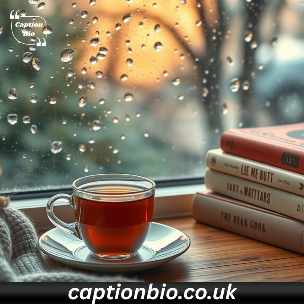 Cute and Cozy Captions for Rainy Days