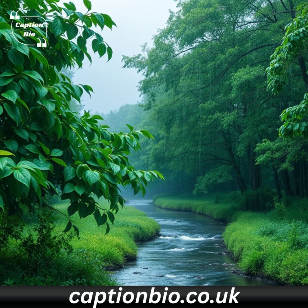 Nature-Inspired Captions for Rainy Days