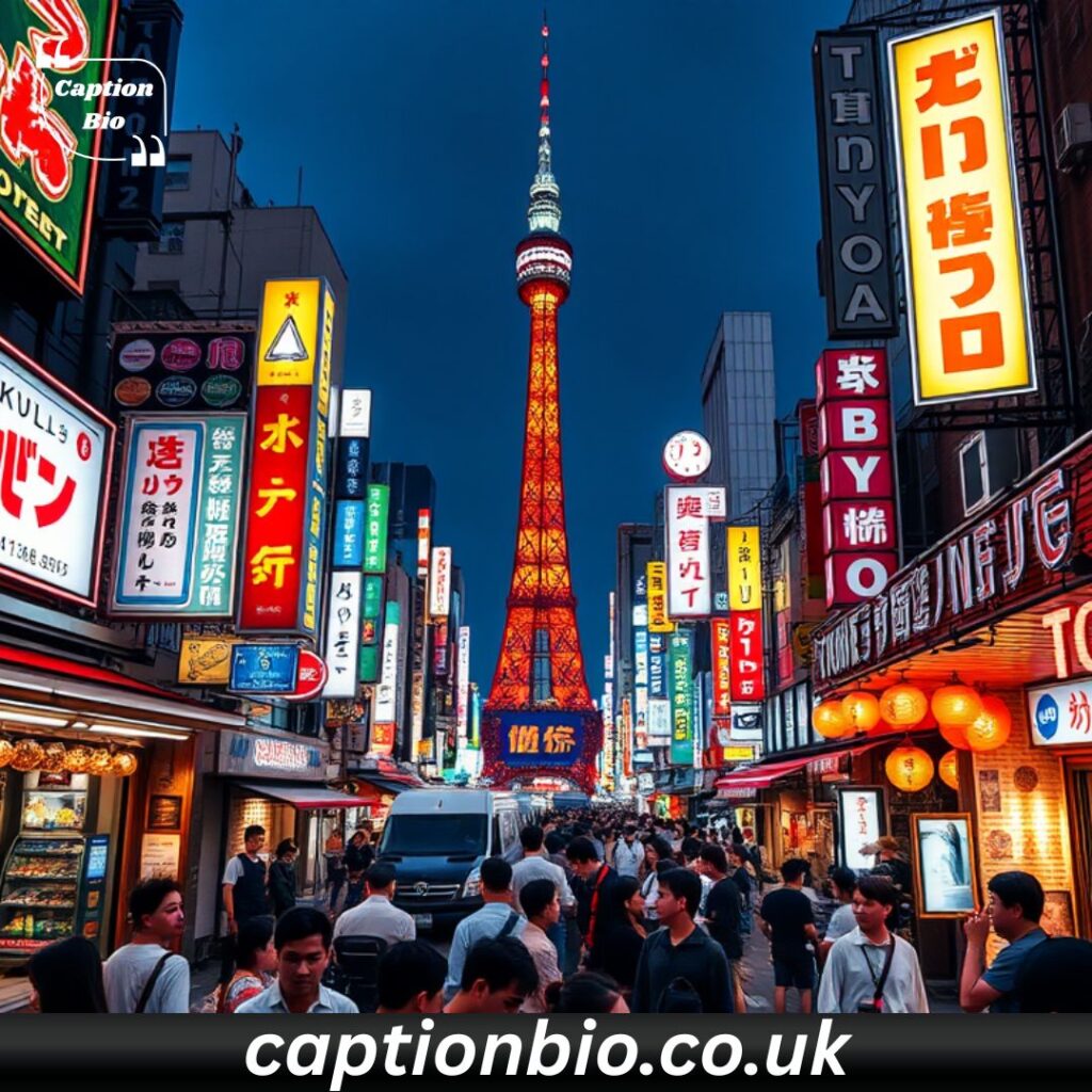 Tokyo Nightlife Captions for Evening Adventures