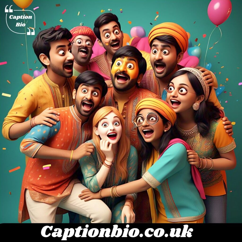 Cute and Playful Desi Captions for Friends