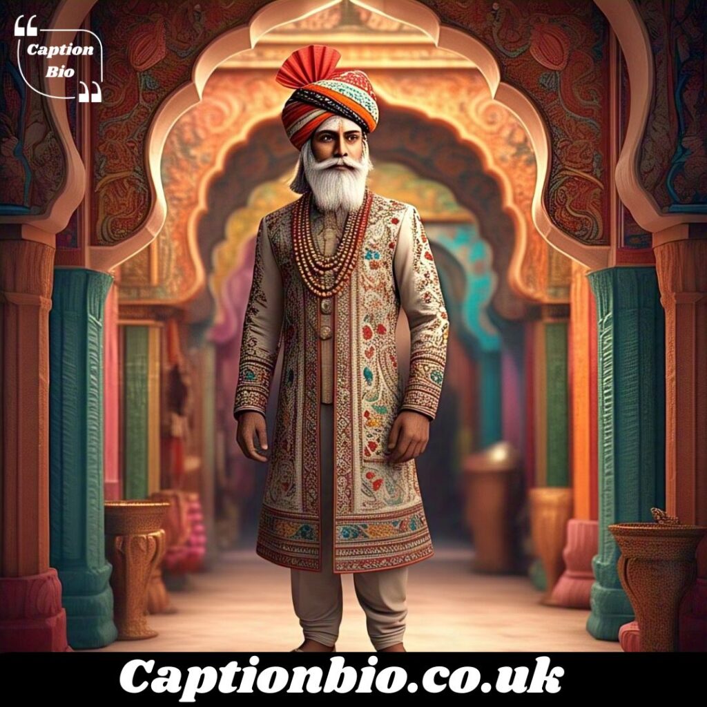 Traditional Outfit Captions Rajasthan