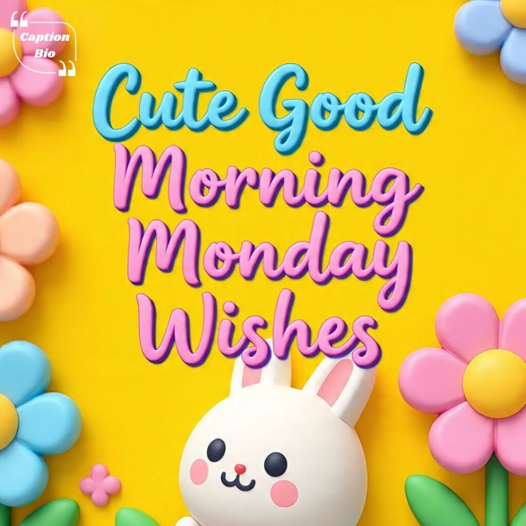 Cute Good Morning Monday Wishes