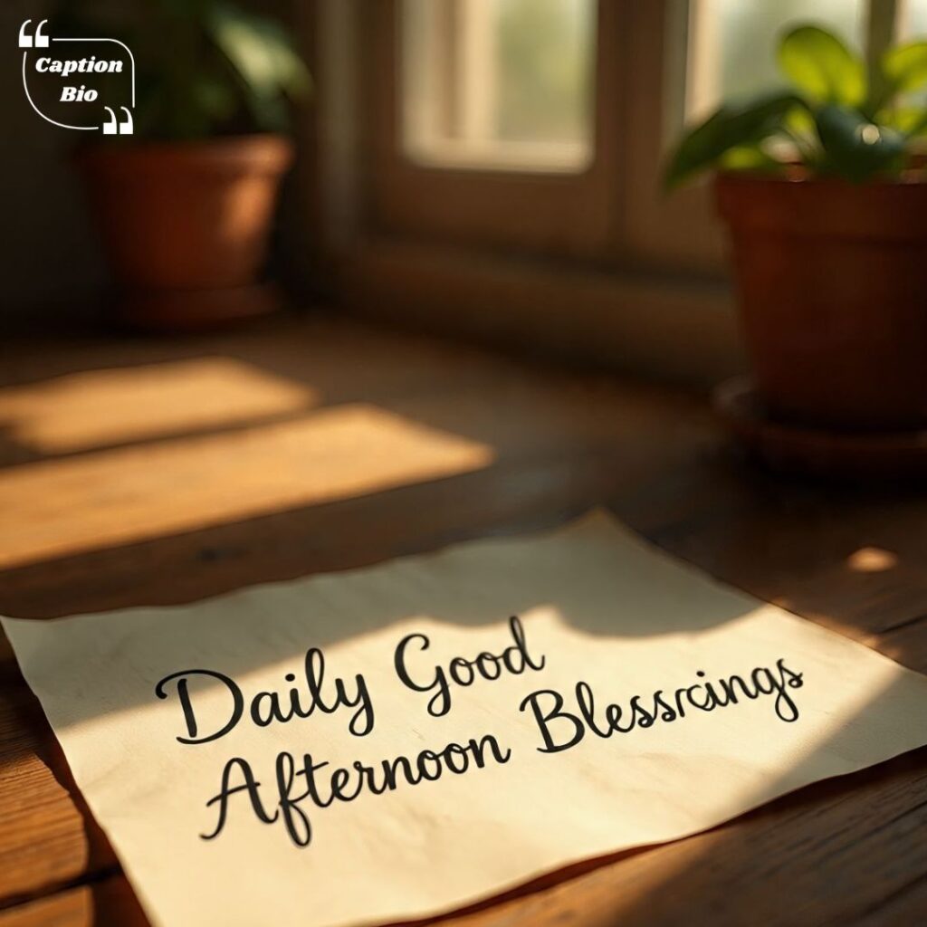 Daily Good Afternoon Blessings