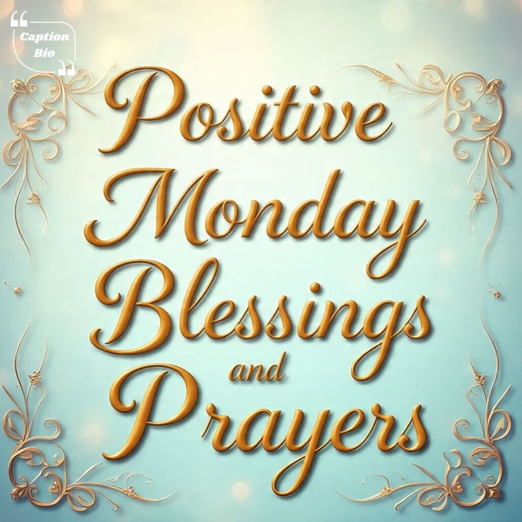 Positive Monday Blessings and Prayers