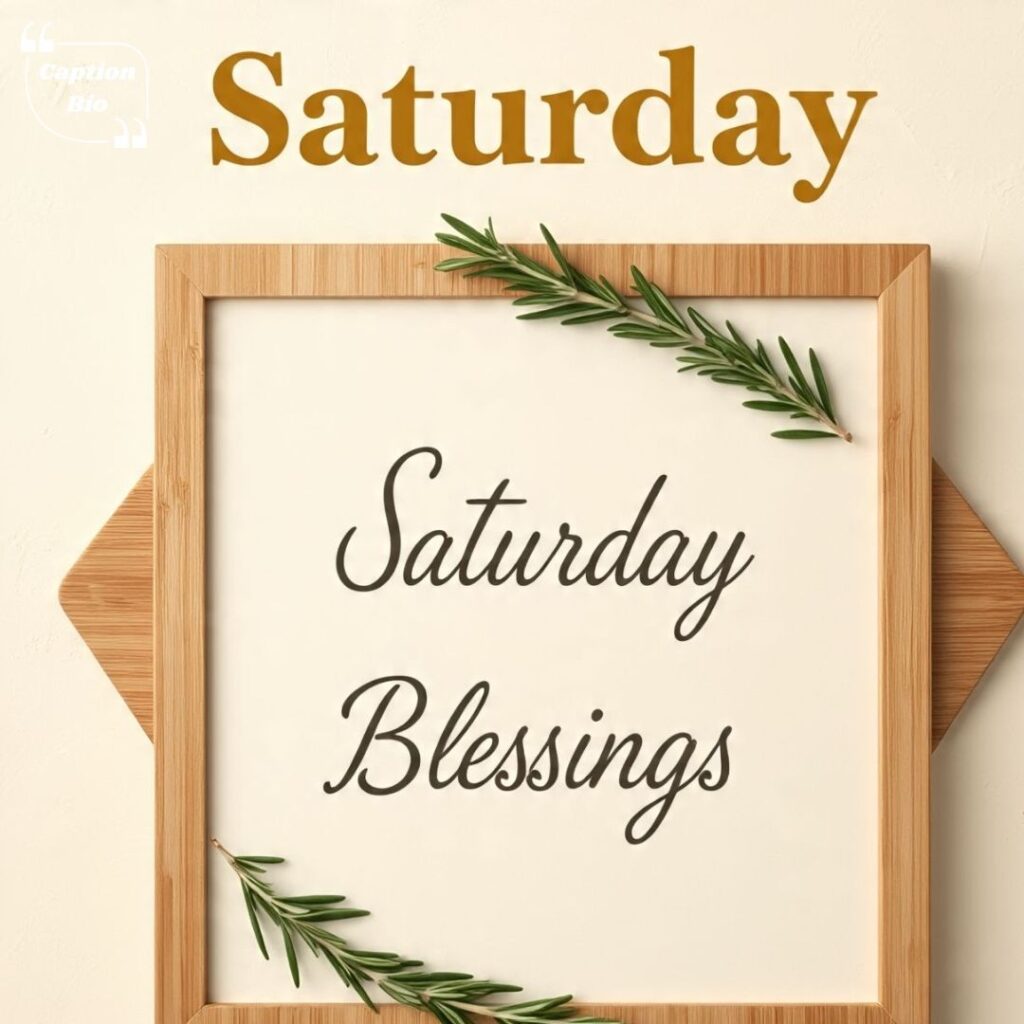 Saturday Blessings Quotes