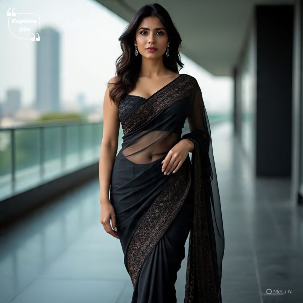 Short Saree Captions For Instagram In Hindi 👑👗