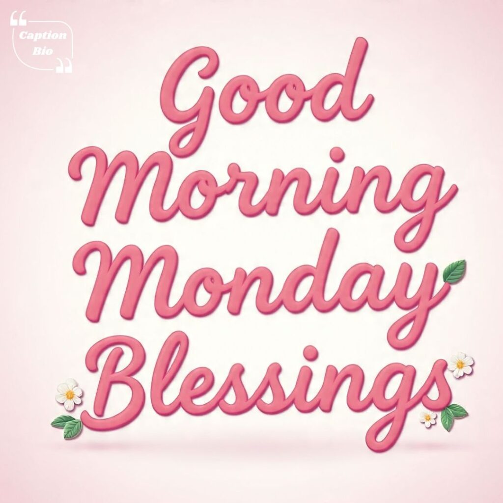 Sweet Good Morning Monday Blessings