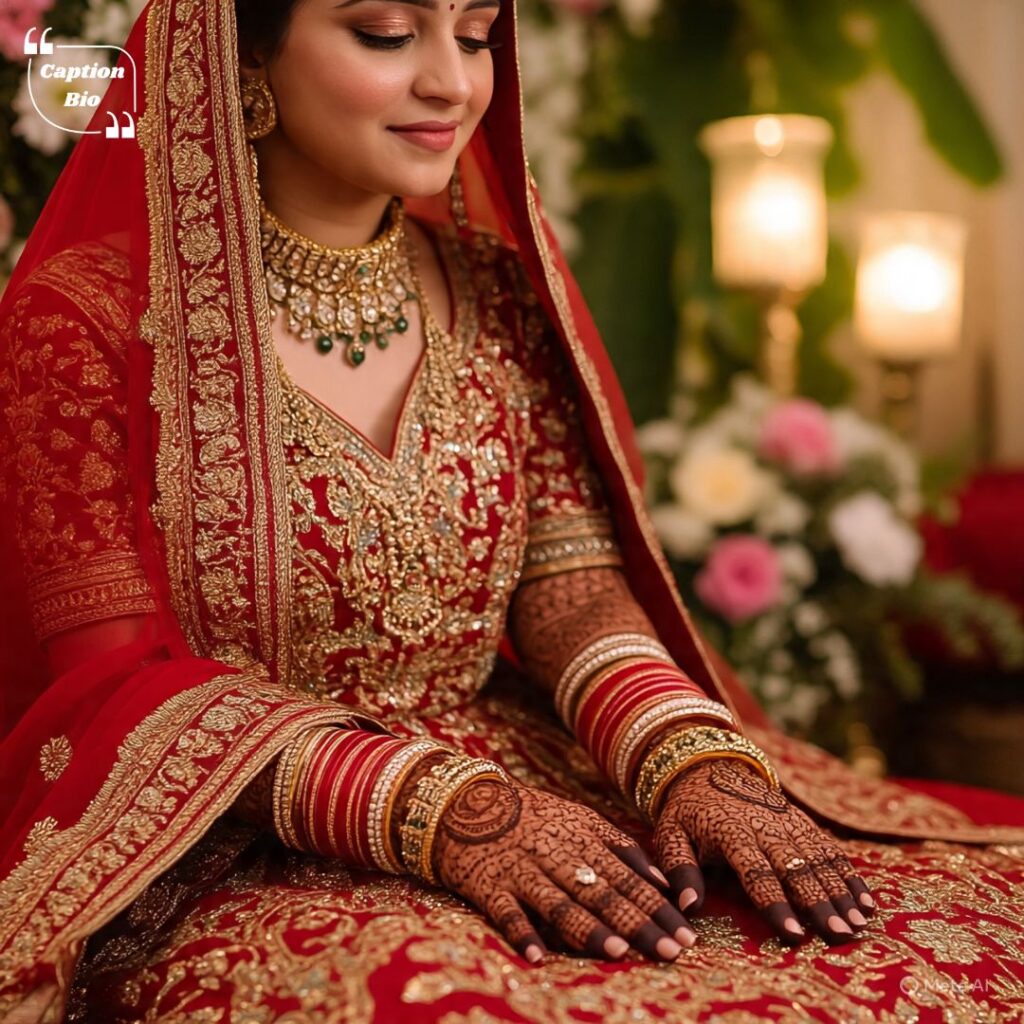 👰 Beautiful Mehndi Captions for Brides 💚