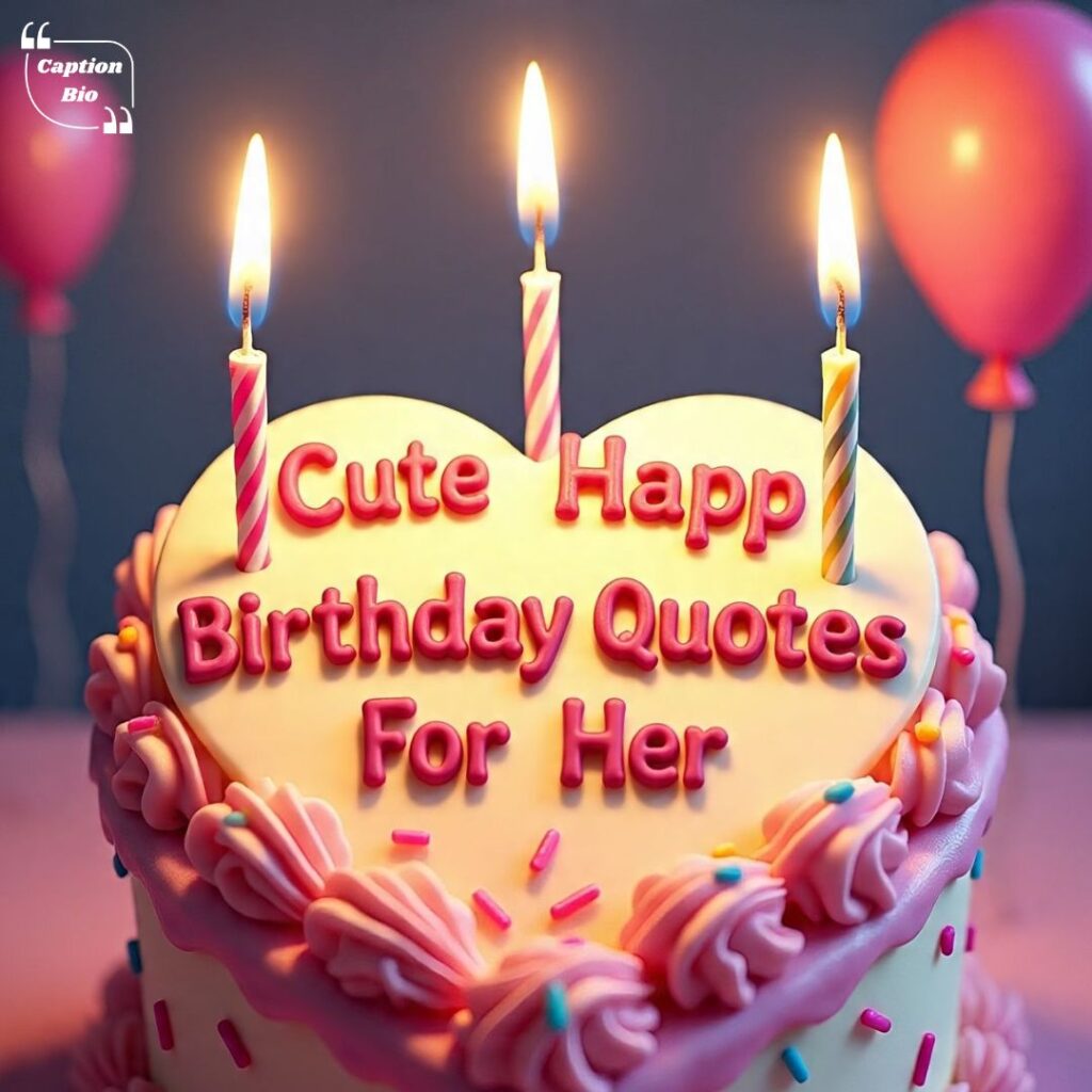 💕 Cute Happy Birthday Quotes For Her 🎀