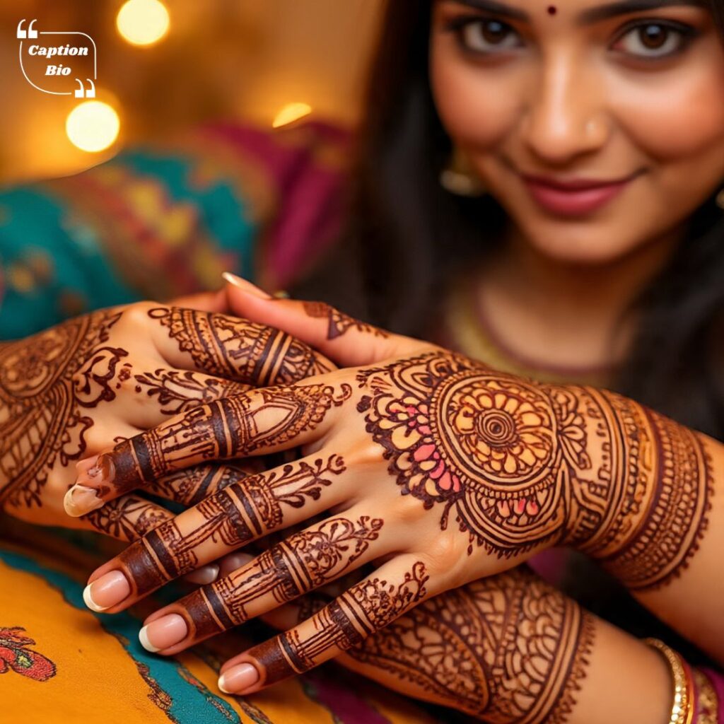 🖌️ Expressive Captions to Showcase Your Mehndi Art 🎨
