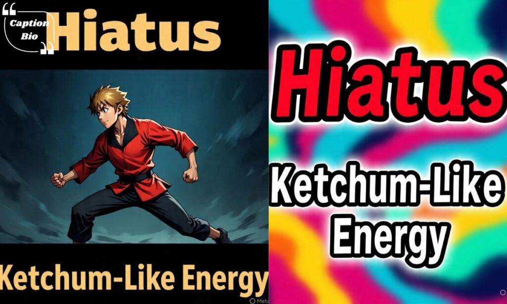 Alternative Phrases for “Hiatus” and “Ketchum-Like Energy”