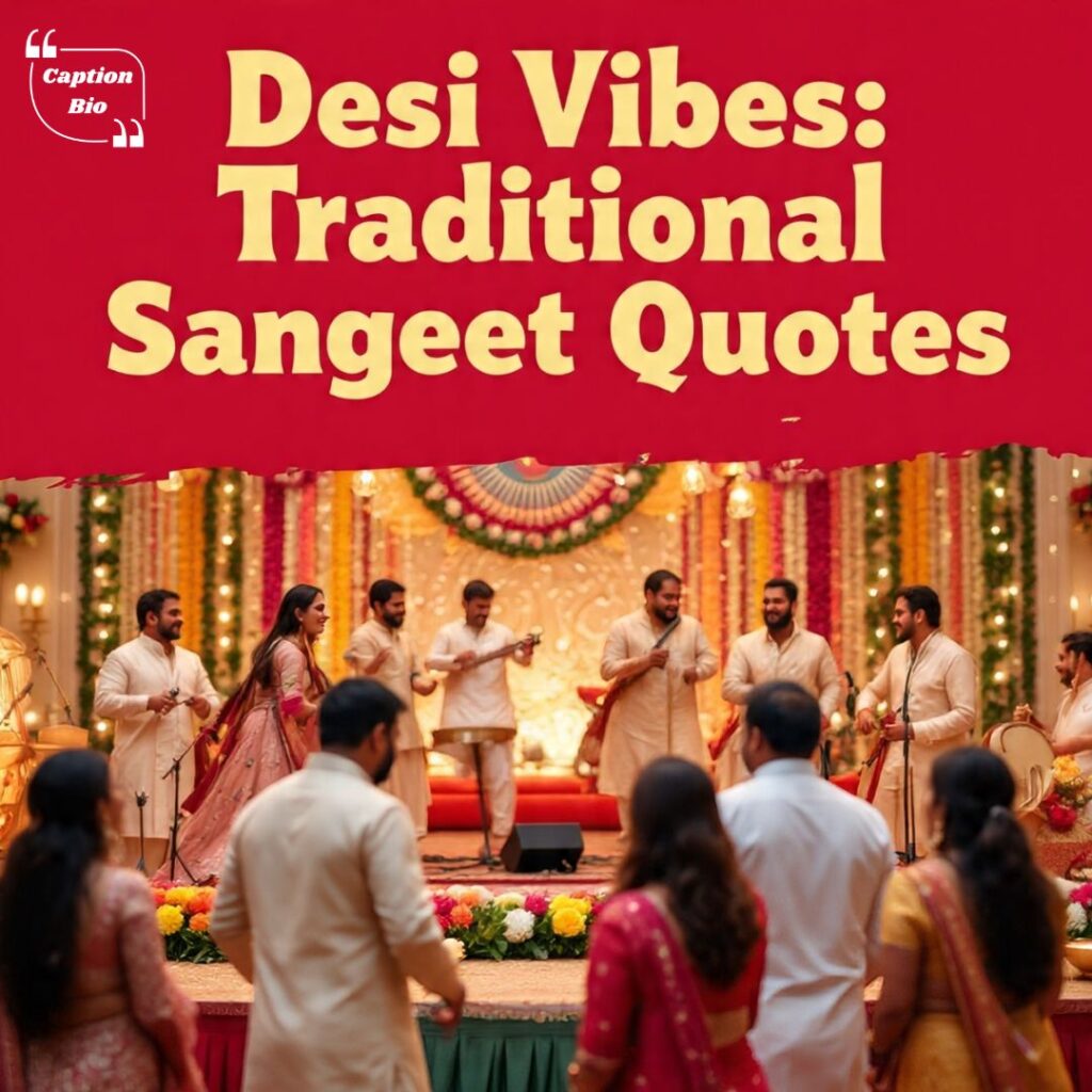 Desi Vibes: Traditional Sangeet Quotes