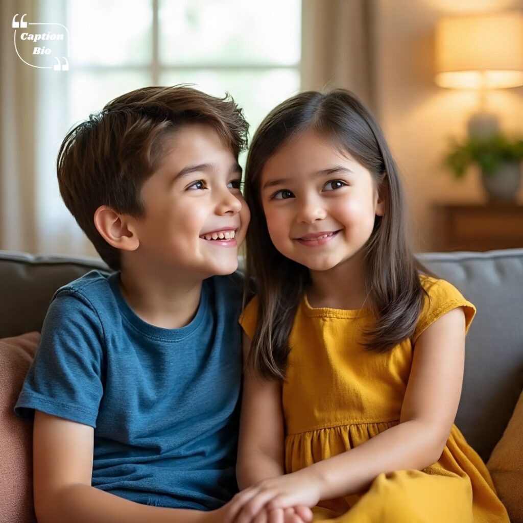 One Word Sibling Captions for a Perfect Bond