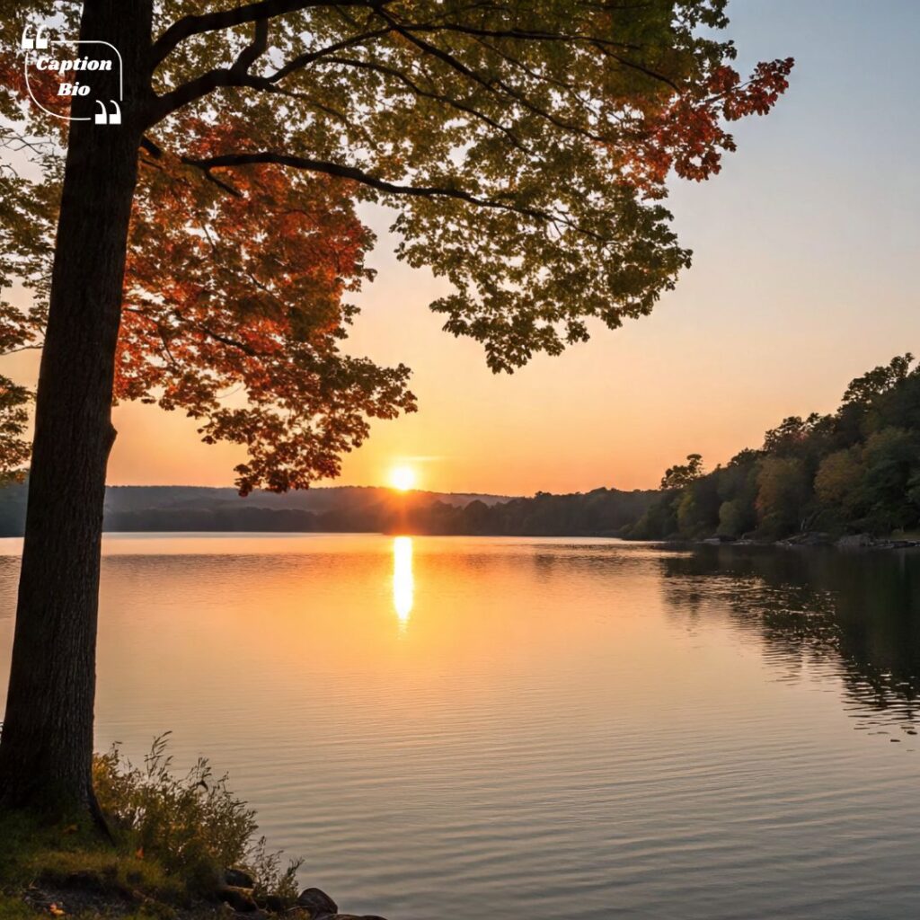 Peaceful Sunset Captions
