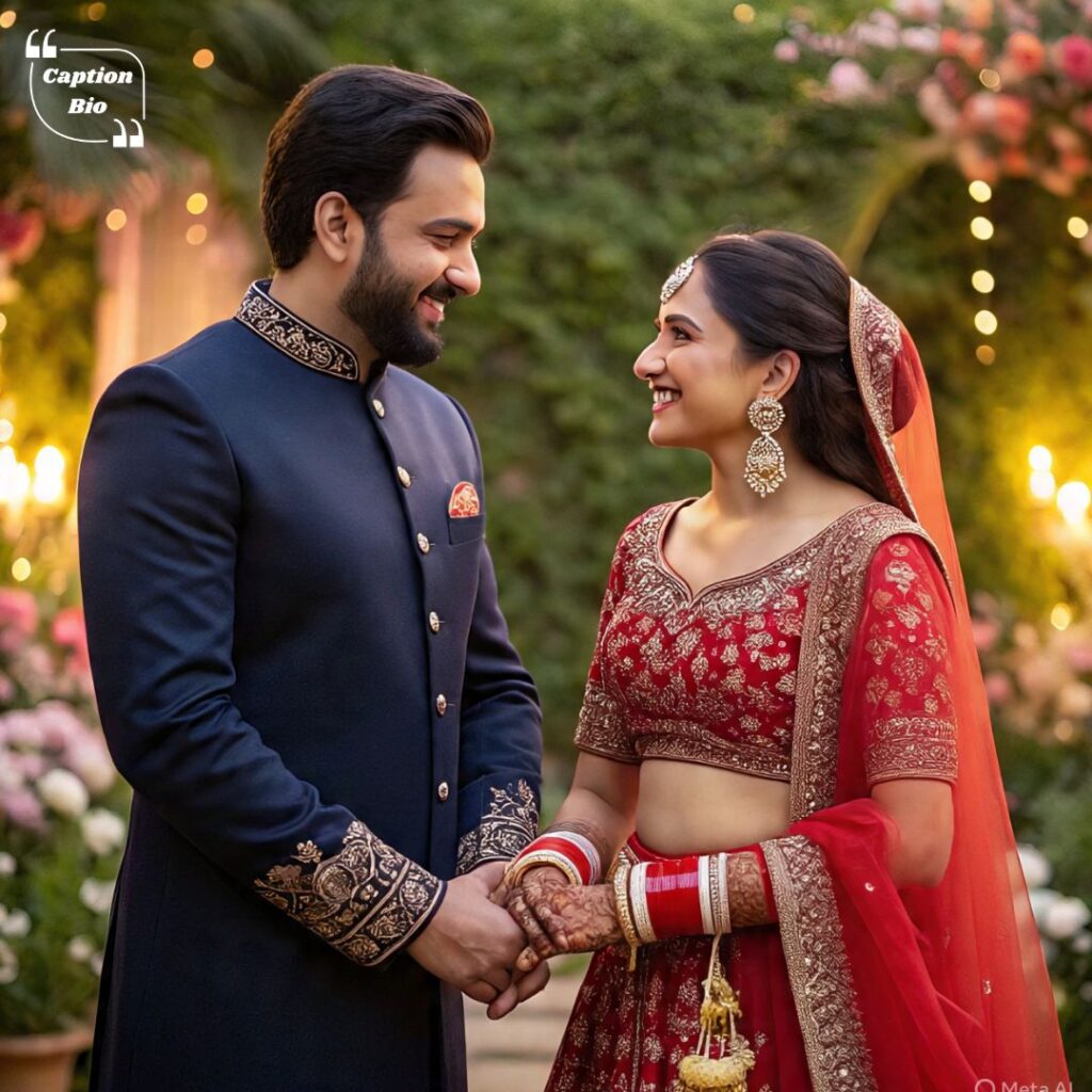 Romantic Sangeet Captions for Couples Who Slay Together