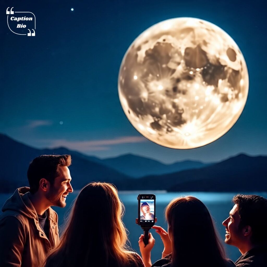 Witty Moon Captions for Fun Night Outings